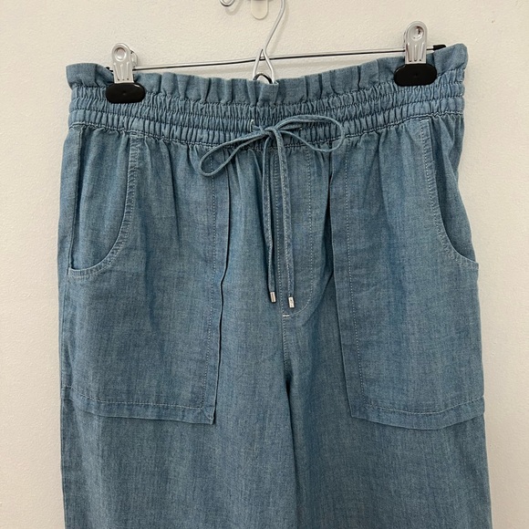 Lauren Ralph Lauren BNWT Tie Paperbag 100% Cotton Pants - Picture 2 of 6